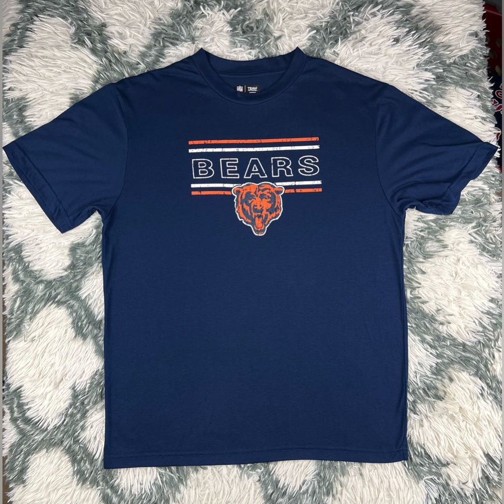 NFL Team Apparel Men’s Chicago Bears Sleepwear T-shirt Blue Size Large
